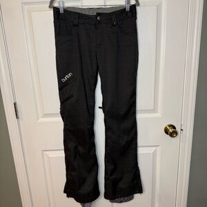 Burton Dry Ride Juniors Womens Black Snow Snowboarding Pants Size Small GUC